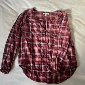 Madewell plaid top